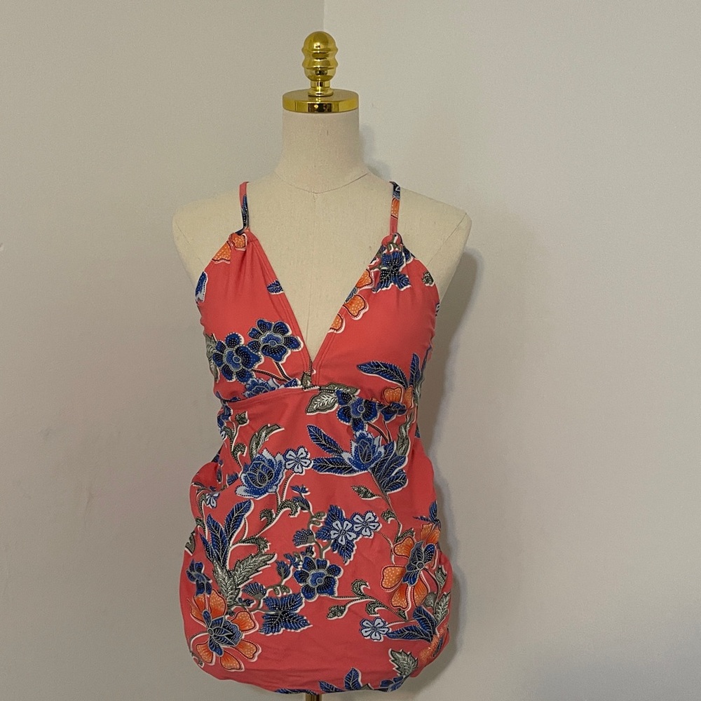Beach Bump Motherhood Maternity Tankini size large